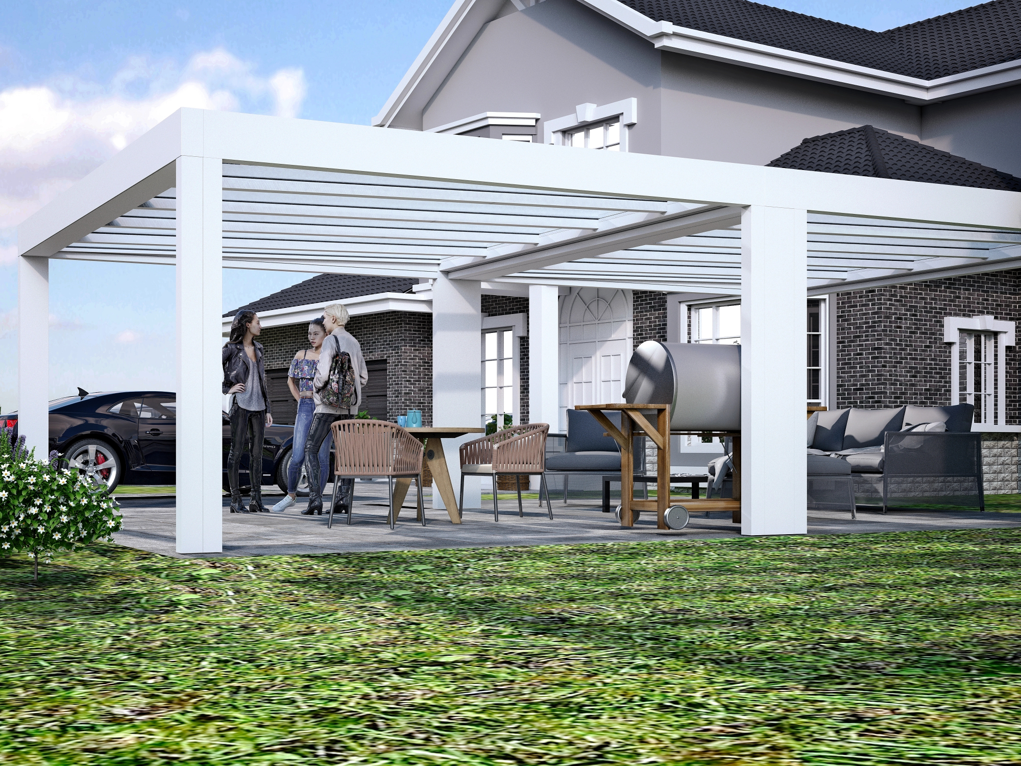 Kako je pergola popolnoma spremenila sosedovo hišo